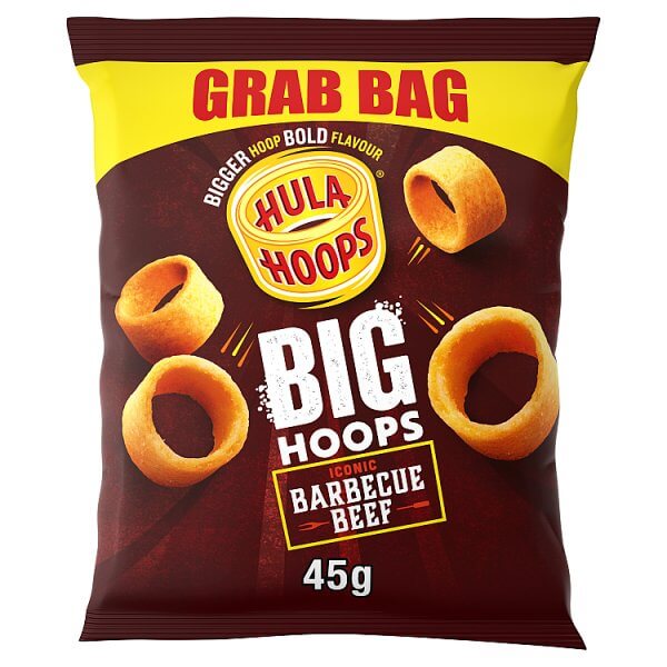 Hula Hoops Big Hoops BBQ Beef Grab Bag